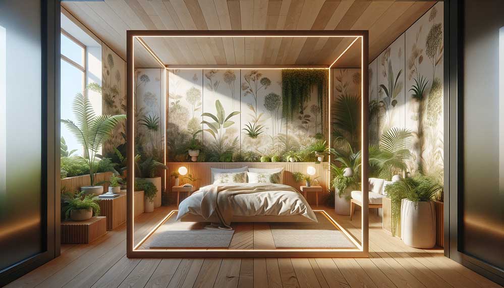 biophilic-bedroom-artificial-light